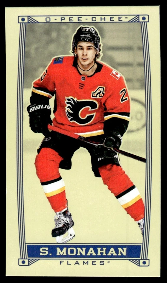 2019-20 O-Pee-Chee Caramel Minis Border Sean Monahan Calgary Flames #C-21 - Image 1 of 2