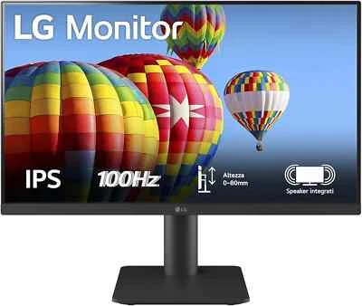 Monitor LG 24MS550 Schermo 24" pollici FHD Led IPS 100Hz Casse Integrate HDMI PC - Immagine 1 di 4