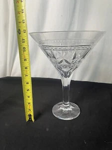 Humongous Decorative Crystal Wine Glass 12” Inch Tall x 9.5” Inch Wide Rare - Picture 1 of 12