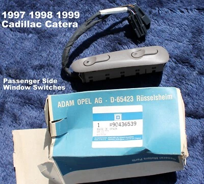 Cadillac Catera 1997 1998 1999 OEM pasajeros interruptores de ventana eléctrica 90436539 OEM Foto 1 de 4