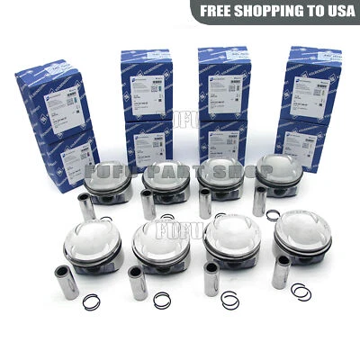 8X  OEM Pistons Rings Set For Audi RS6 C7 RS7 S8 4H CTF CWU CRD DDT 4.0TFSI V8 - Image 1 of 4