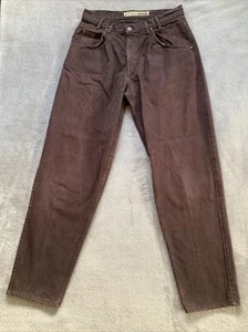 Pantalones de mezclilla sueltos holgados marrón oscuro 34x33 vintage Levis Silvertab para hombre hechos en EE. UU. - Imagen 1 de 19