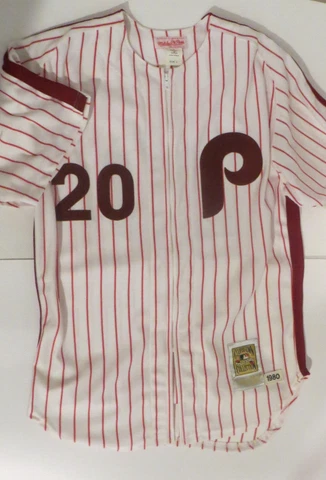 MEN'S NEW MITCHELL & NESS PHILADELPHIA PHILLIES MIKE SCHMIDT #20 JERSEY - LARGE Cover