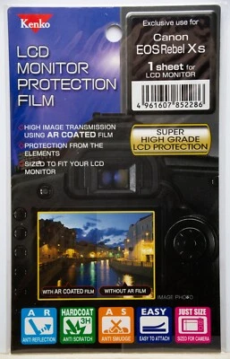 Kenko LCD Monitor Protection Film for Canon EOS Rebel Xs Camera Screen Protector - Image 1 of 4