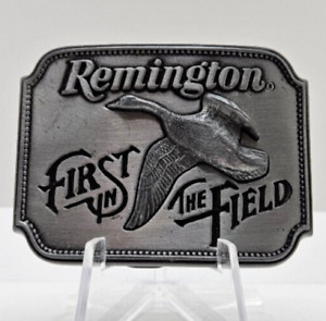 Boucle de ceinture vintage Remington par Sid Bell First In The Field Canada Goose 1980