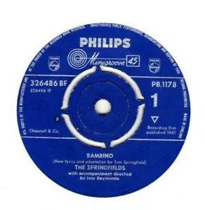 THE SPRINGFIELDS 'DUSTY' - BAMBINO / STAR OF HOPE.UK 1961 ORIG 7".EX - Picture 1 of 2
