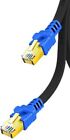RJ45 CAT8 NETWORK CABLE FLAT SHIELDED ETHERNET LAN HIGH SPEED  40GBPS 15m NEW