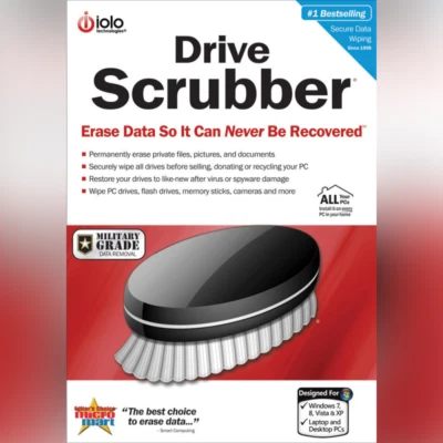 iolo Drive Scrubber | 1 Year 10 PC | Windows | Download - Image 1 of 3