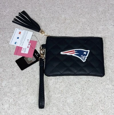 Muñequera negra de fútbol americano de los New England Patriots de la NFL - nueva con etiquetas nueva con etiquetas Foto 1 de 4