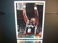 Moses Malone Fleer 1995 Card #368 San Antonio Spurs NBA Basketball