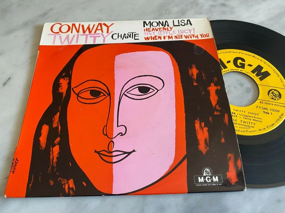 45 RPM EP CONWAY TWITTY "MONA LISA + 3" EX+ ORIGINAL FRENCH ISSUE 1959 - Immagine 1 di 1