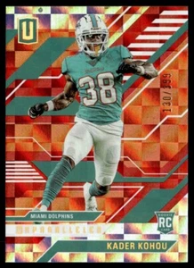 2022 Panini Chronicles Unparalleled Kader Kohou Rookie 130/999 Miami Dolphins - Picture 1 of 2