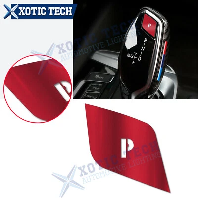Para BMW Nuevo 5 6 7 Series GT X3 X4 G30 Rojo Cambio P Cambio Botón Cubierta Borde Foto 1 de 4