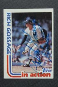 New York Yankees star Rich Gossage signed autographed 1982 Topps card GOOSE-