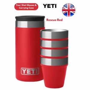Yeti Rescue Red Schnapsgläser 1,7oz Edelstahl, doppelwandig, isoliert - Bild 1 von 5