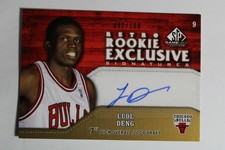 2009-10 Game Used Retro Rookie Exclusive Signatures /100 Luol Deng Autograph 