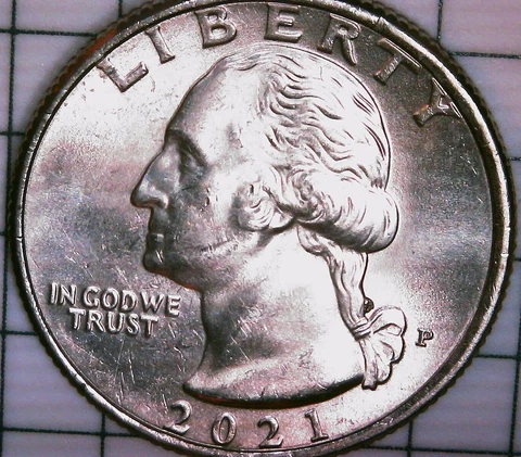 2021-P Washington Crossing The Delaware Quarter ERROR Die Chip On Obverse Cover