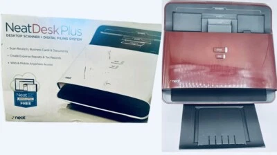 NeatDesk Desktop Scanner & Digital Filing System ND-1000 In Burgendy/Black - Image 1 of 4