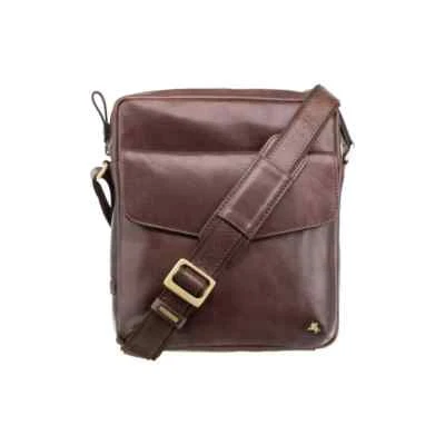 Leather flight bag messenger bag Black or Brown Visconti - Image 1 of 4