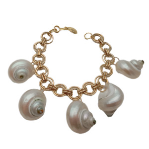 Natural White Sea Shell Charm Bracelet For Women Jewelry Summer Beach Bracelet