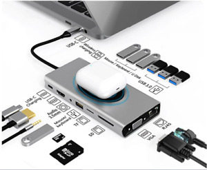 Laptop Docking Station Hub Adapter HDMI PD VGA RJ45 LAN Dell Ipad Pro Macbook