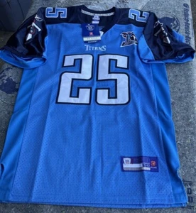 Maglia Vintage Titans NFL 2008 Reebok LenDale Bianca Adulto Grande, Nuova, Cucita Tutto - Foto 1 di 15