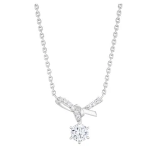 J.ESTINA HERBOW Halskette 925 Silber rhodinierter Stein CZ weiß weiß Day Vale - Bild 1 von 8