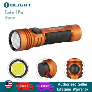 Linterna de luz blanca fría naranja fría Olight Seeker 4 Pro - Imagen 1 de 10