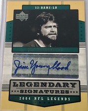 2004 Upper Deck Legends Legendary Signatures LSJY Jim Youngblood Auto
