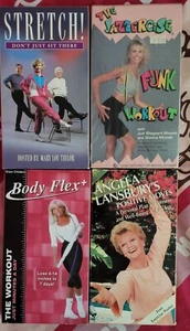 Exercise Lot VHS - Weird Ladies w/ Tapes Edition - Body Flex, Angela Lansbury - Picture 1 of 2