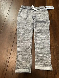 Cat & Jack Toddler Girls Size 4T Grey Marl Cozy Fleece Joggers Pants New - Picture 1 of 5