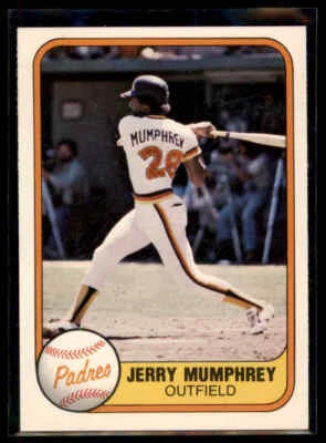 1981 Fleer  Jerry Mumphrey  #494 San Diego Padres - Image 1 of 2