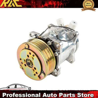 Compresor de aire acondicionado con embrague para Freightliner MB60 Freightliner MB70 19921993 1994 Foto 1 de 4