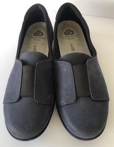Scarpe basse Clarks Cloudsteppers Cushion Ayla Band blu navy slip on da donna taglia 9