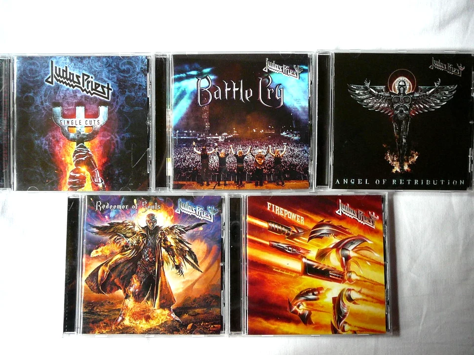 JUDAS PRIEST-5 CD Sammlung-Firepower, Redeemer, Battle Cry u.a. - Bild 1 von 4