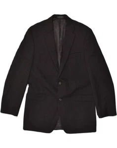 CHAPS Mens 2 Button Blazer Jacket UK 40 Large Black Wool AK08 - Picture 1 of 3