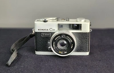 Konica C35 Automatic 35mm Film Camera 38mm F/2.8 Konica Hexanon Lens Untested - Image 1 of 4