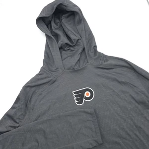 Adidas Gray NHL Philadelphia Flyers Pullover Lightweight Hoodie Men’s 2XL - Picture 1 of 12