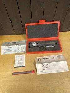 Mitutoyo Dial Caliper / Micrometer 0-1 Set Made in Japan 505-626 *SEE PICS* - Picture 1 of 9