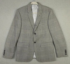 Club Monaco RECENT Glen Plaid Check Sport Coat 3/2 Roll Dual Vented 40R Slim Fit - Imagen 1 de 23