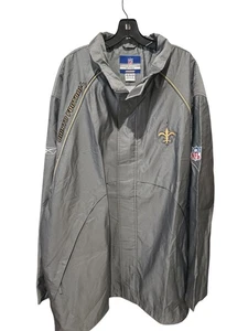 NFL Team Apparel On Field Saints Jacke grau Kapuze Full Zip 3XL Football Herren - Bild 1 von 12