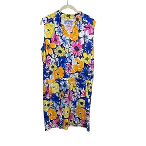 Abito da golf IBKUL donna stampa medeline senza maniche con coulisse M outdoor UPF 50 - Foto 1 di 6
