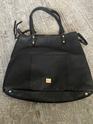 Kooba Everette Shoulder bag tote black gold hardware expandable sides  - Image 1 of 4