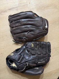Guantes de béisbol para diestros Nike Kdr 1250 y Mizuno Max 1220. 12,5 y 12 pulgadas - Imagen 1 de 6