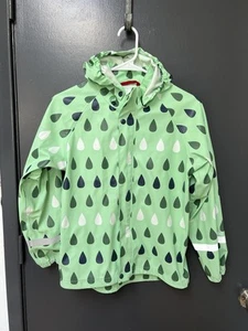 Reima Children's Green Rain Jacket - Size 140 cm Play Condition - Picture 1 of 10