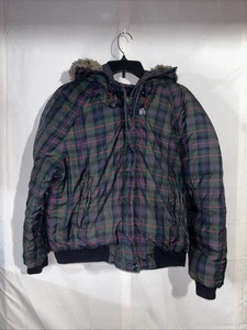 Vintage Lauren Ralph Lauren Plaid Hoodie  Small Jacket See Photos For Damage - Picture 1 of 11