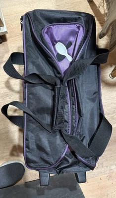 Moxy 2 мяч двойной ролик боулинг сумка/чехол ~ L@@K!! Фиолетовый/черный - Изображение 1 из 4