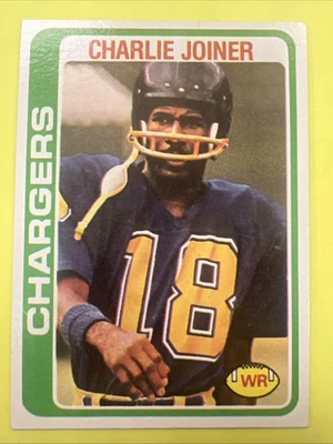 1978 Topps Football - CHARLIE JOINER #338 - San Diego Chargers - Image 1 of 2