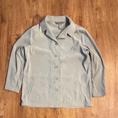 Jaqueta Jessica Holbrook Feminina M Veludo Verde Poliéster Elastano Gola Botão - Imagem 1 de 4