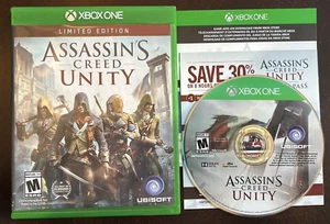 Assassins Creed Unity Microsoft Xbox One Disc, Case & Inserts Cleaned & Working! - Picture 1 of 11
